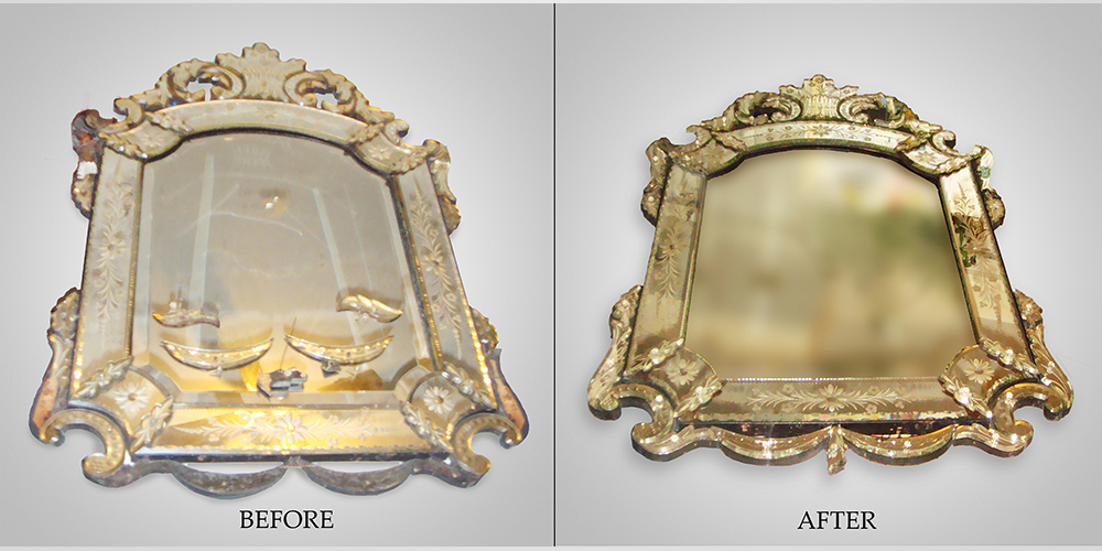 MIRROR RESTORATION Etched design